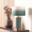 Jace Green Fluted Ceramic Table Lamp