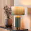 Jace Green Fluted Ceramic Table Lamp