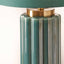 Jace Green Fluted Ceramic Table Lamp