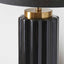 Jace Black Fluted Ceramic Table Lamp