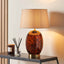 Levi Tortoiseshell Glass Tall Table Lamp