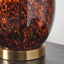 Levi Tortoiseshell Glass Tall Table Lamp