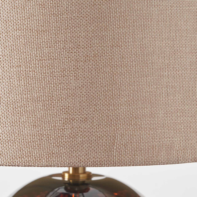 Levi Tortoiseshell Glass Tall Table Lamp