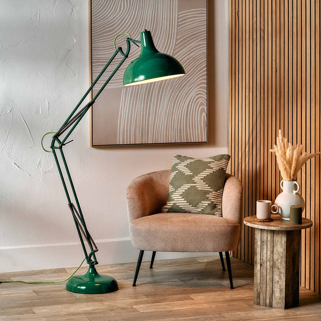 Designers Guild Tortona Emerald Green Task Floor Lamp