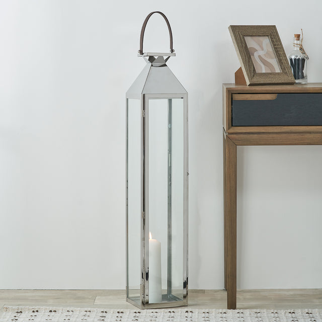 Ernsley Silver Large Tall Lantern