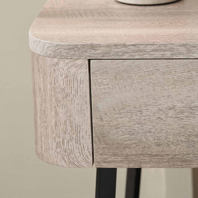 Newark Grey Oak Veneer Bedside Unit