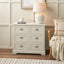 Stockton Linen Wood 6 Drawer Unit