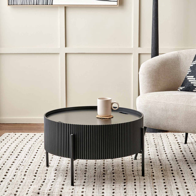 Campbell Black Storage Coffee Table