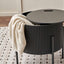 Campbell Black Storage Side Table