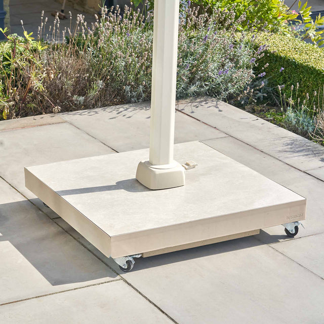 Platinum Ceramica Sandstone 90KG Wheeled Parasol Base