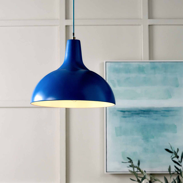 Designers Guild Tortona Cobalt Blue Ceiling Pendant