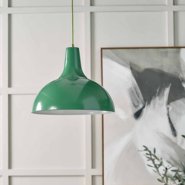 Designers Guild Tortona Emerald Green Ceiling Pendant