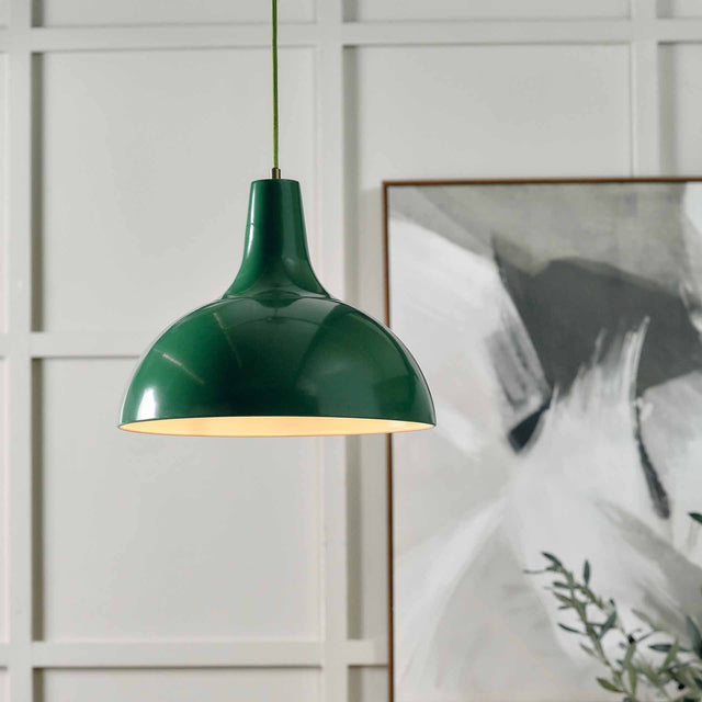 Designers Guild Tortona Emerald Green Ceiling Pendant