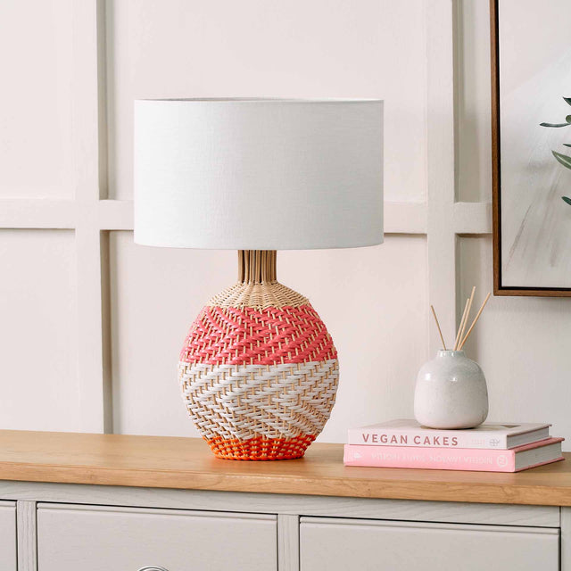 Designers Guild Brera Pimento Rattan Table Lamp