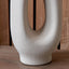 Aila Natural Tall Elipse Ceramic Table Lamp