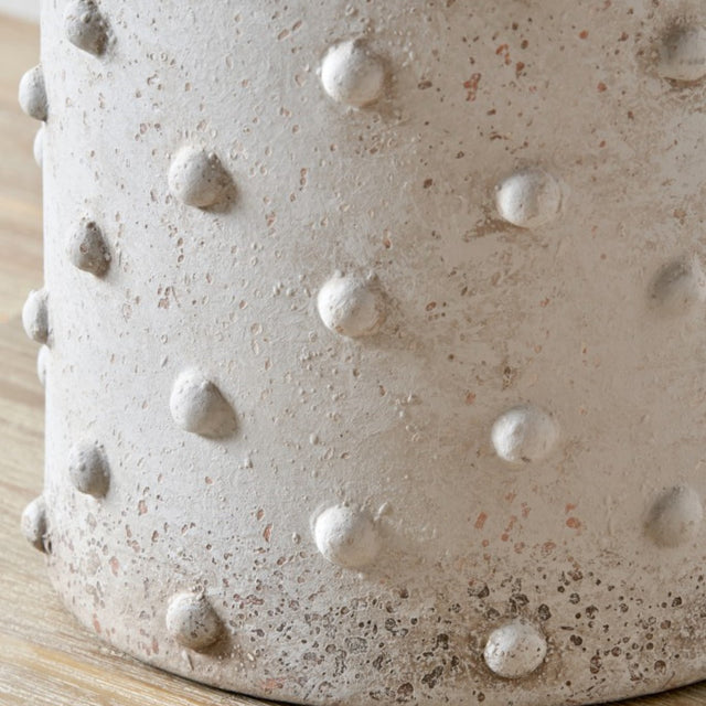 Kiara Light Grey Textured Dot Stoneware Table Lamp Base