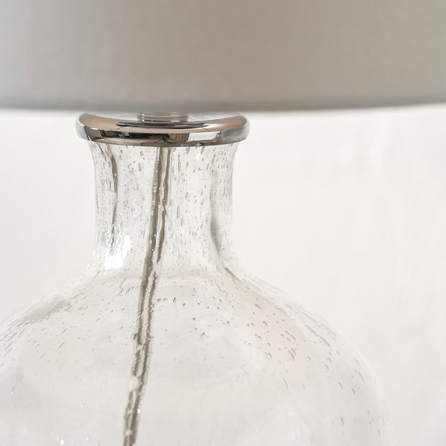 Theo Clear Bubble Glass Table Lamp