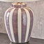 Portia Lilac Striped Ceramic Table Lamp Base