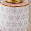 Liza Lilac and Gold Leaf Ceramic Table Lamp Base