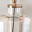 Sylvie Clear Glass and Antique Brass Table Lamp Base