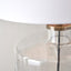 Sylvie Clear Glass and Antique Brass Table Lamp Base