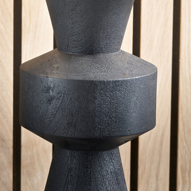 Kobe Black Mango Wood Contemporary Table Lamp Base