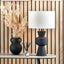 Kobe Black Mango Wood Contemporary Table Lamp Base