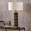 Marcella Matt Black Cube Design Table Lamp Base