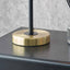 Laurie Black and Gold Rise and Fall Table Lamp