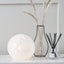 Rosalie Speckled White Glass Spherical Table Lamp