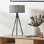 Hemsby Grey Wash Wood Slat Table Lamp