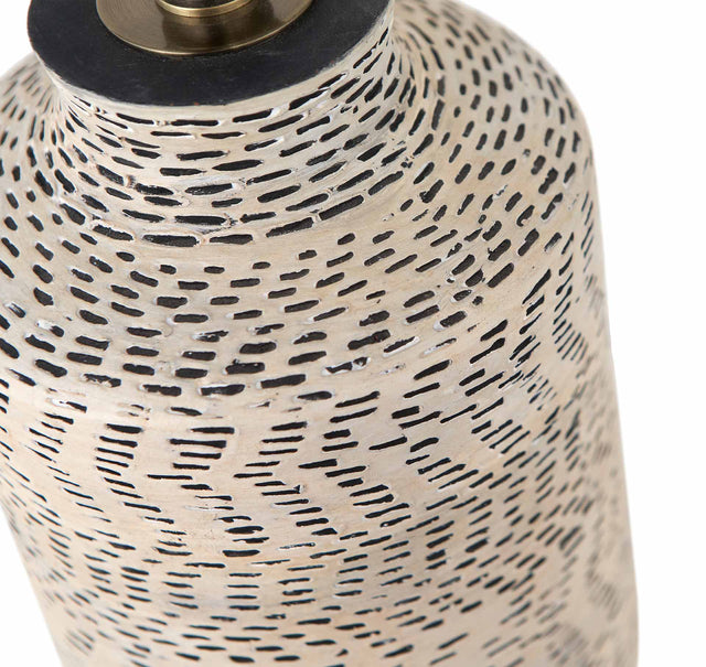 Samuoi Textured Natural Stoneware Table Lamp Base