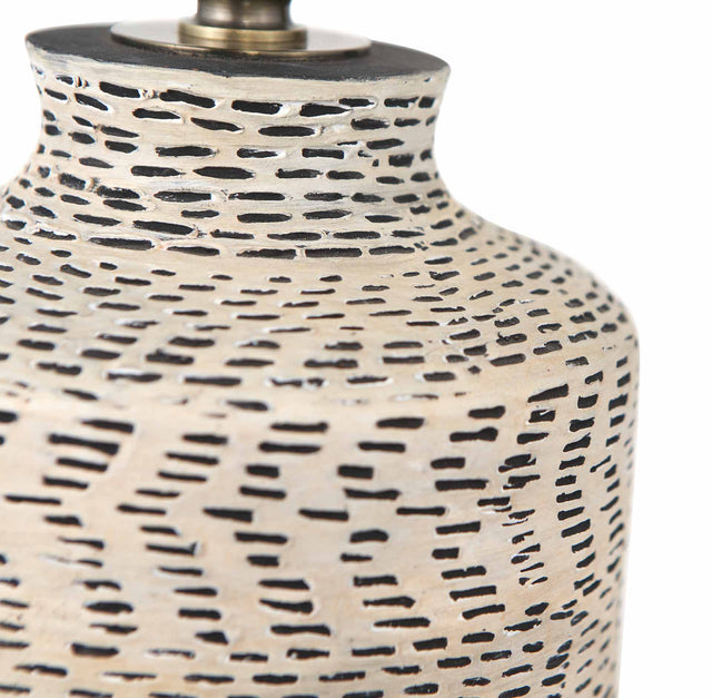 Samuoi Textured Natural Stoneware Table Lamp Base