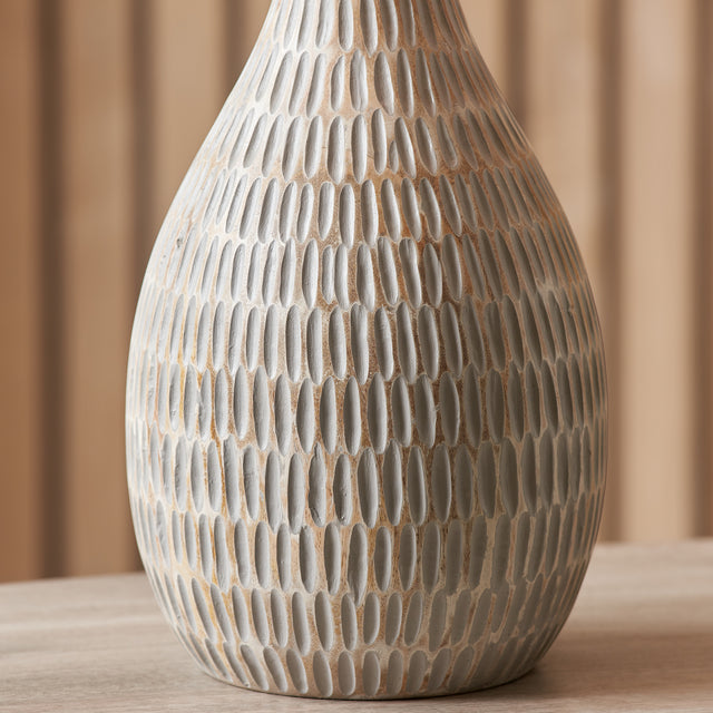 Luet Grey Wash Wood Table Lamp Base