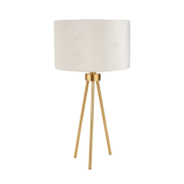 Vitti Brushed Brass Tripod Table Lamp