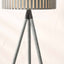 Hemsby Grey Wash Wood Slat Floor Lamp