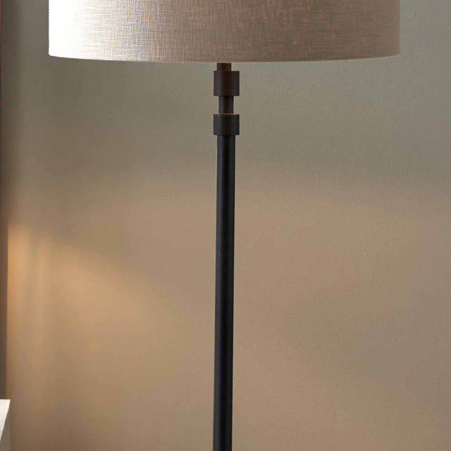 Ithaca Matt Black Floor Lamp Base