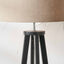 Margate Matt Black Wood Floor Lamp Base