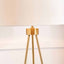 Vitti Brushed Brass Tripod Floor Lamp