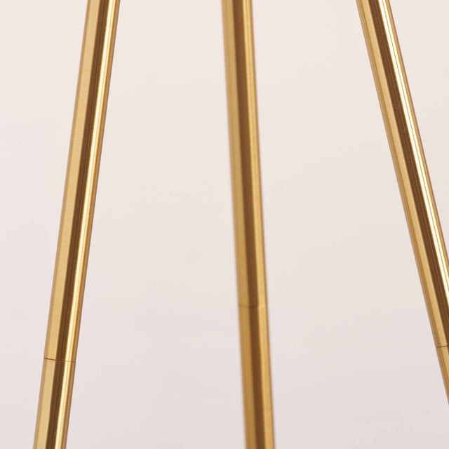 Vitti Brushed Brass Tripod Floor Lamp