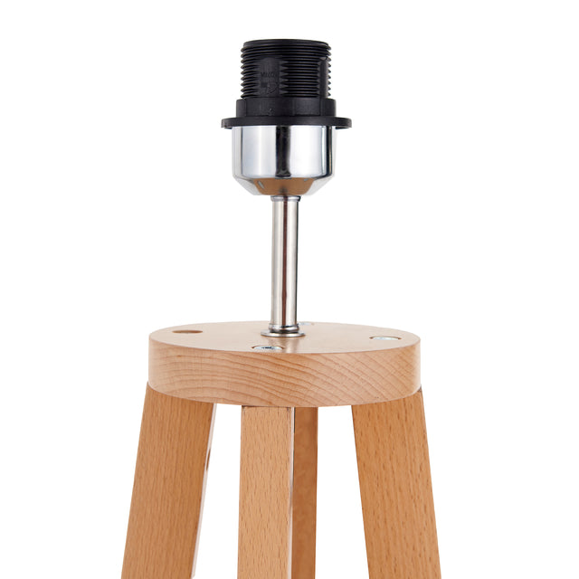 Margate Natural Wood Floor Lamp Base