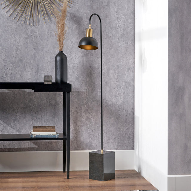 Chelsea Black Domed Task Floor Lamp