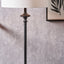 Enzo Matt Black Candlestick Floor Lamp Base