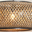 Ivana Black and Natural Rattan Large Pendant