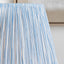 Jenson Ocean Blue Stripe Mushroom Pleat Lampshade