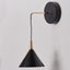 Stella Matt Black and Gold LED Wall Light