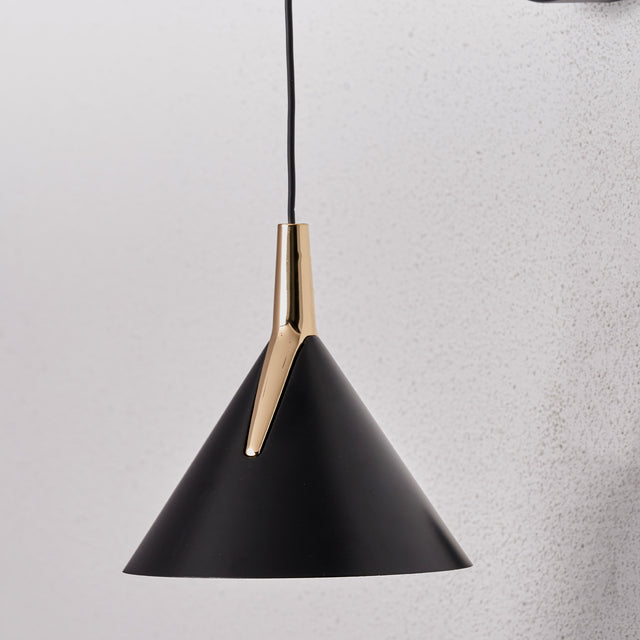 Stella Matt Black and Gold LED Wall Light