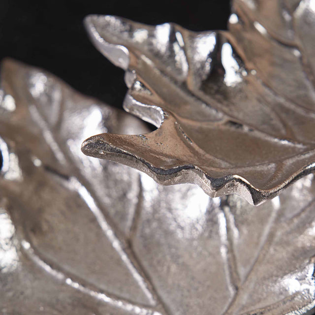 Palu Silver Dual Oak Leaf Bowl