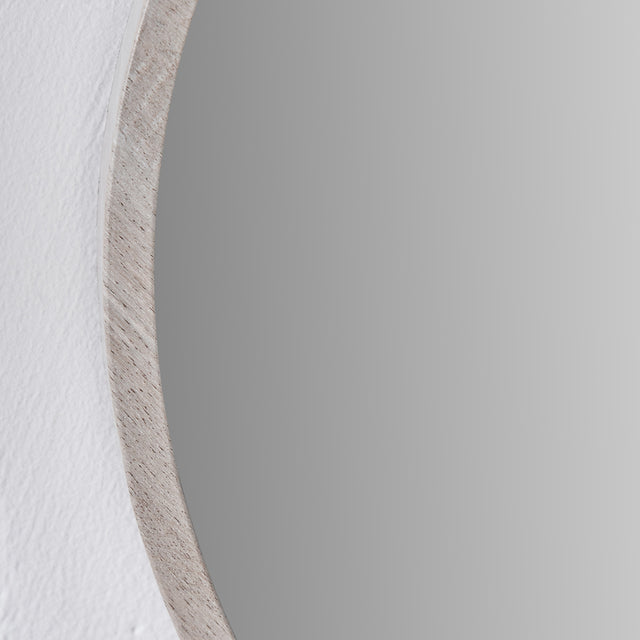 Colton Grey Slim Round Wall Mirror