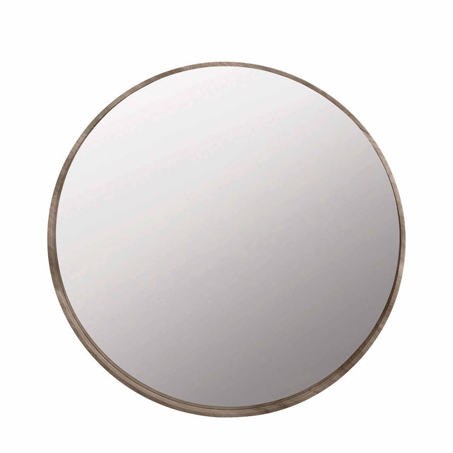 Colton Natural Slim Frame Round Mirror Large